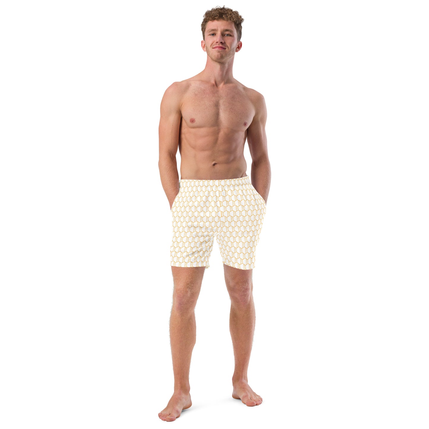 All-Over Print Recycled Swim Trunks