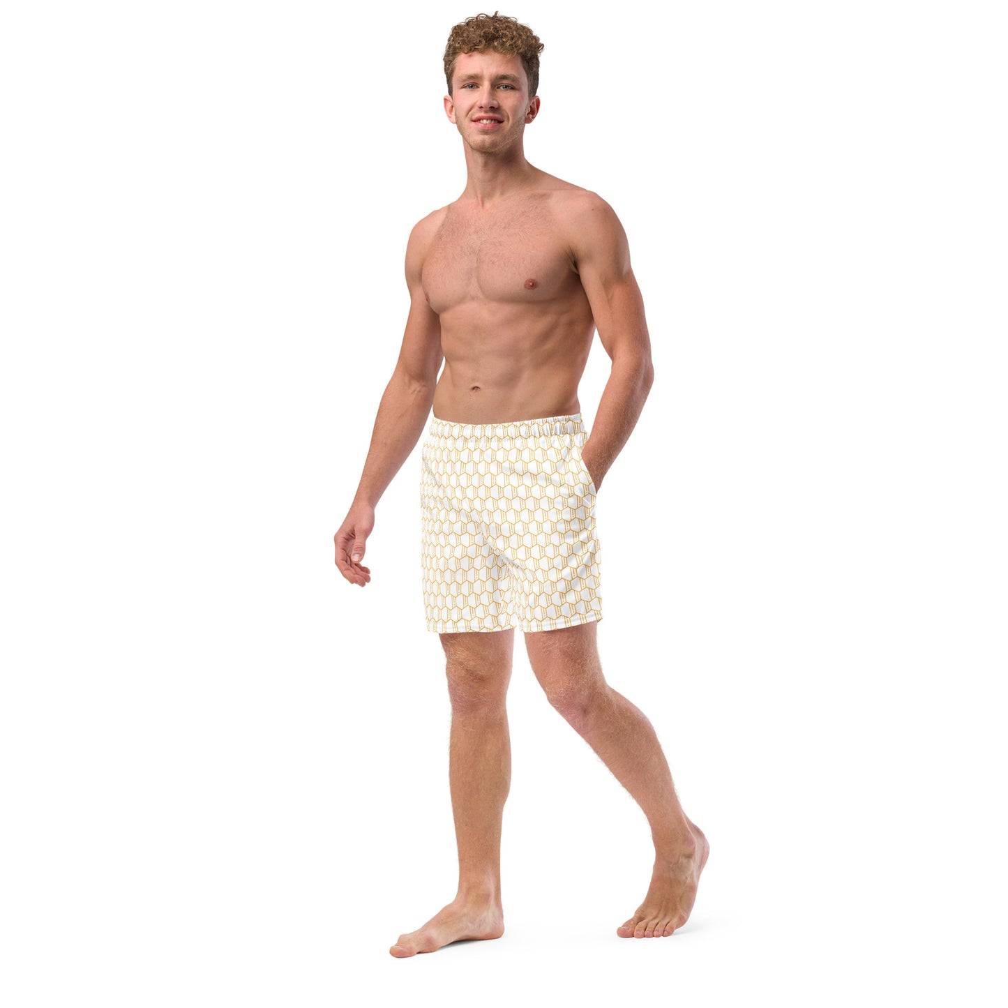 All-Over Print Recycled Swim Trunks